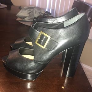 Gorgeous Michael Kors open toe platform heels